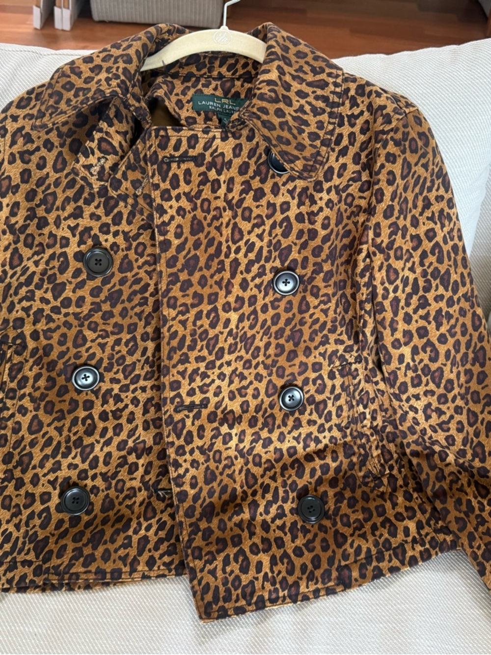 Lauren Ralph Lauren Tan and Black Jacket with Branded Tag
